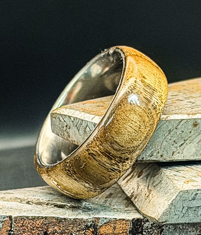 Exotic Wood Ring – Handcrafted with Custom Liner - Image 4