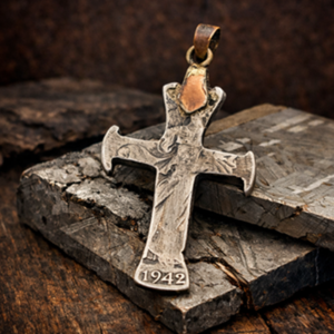 Walking Liberty Half Dollar Cross Pendant