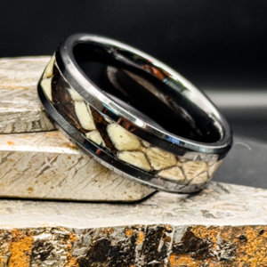 Reticulated Python™ Ring – Black Ceramic Edition