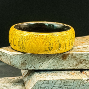 osage wood in black ceramic