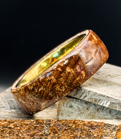 Walnut Burl™ Ring – 24K Gold PVD Tungsten Edition - Image 3